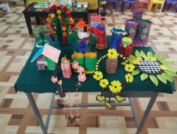 Activity Done by kids with the help of waste materials